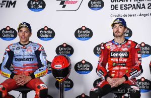 「オートスポーツweb」掲載/優勝争いで再び激突した二人の王者。勝負に備えたバニャイアとタイヤが限界を迎えたM.マルケス/MotoGP第4戦スペインGP