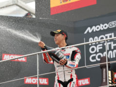 グリッドで「グッときた」。古里太陽、Moto3最後のレースを3位で締めくくり|MotoGP第22戦バレンシアGP